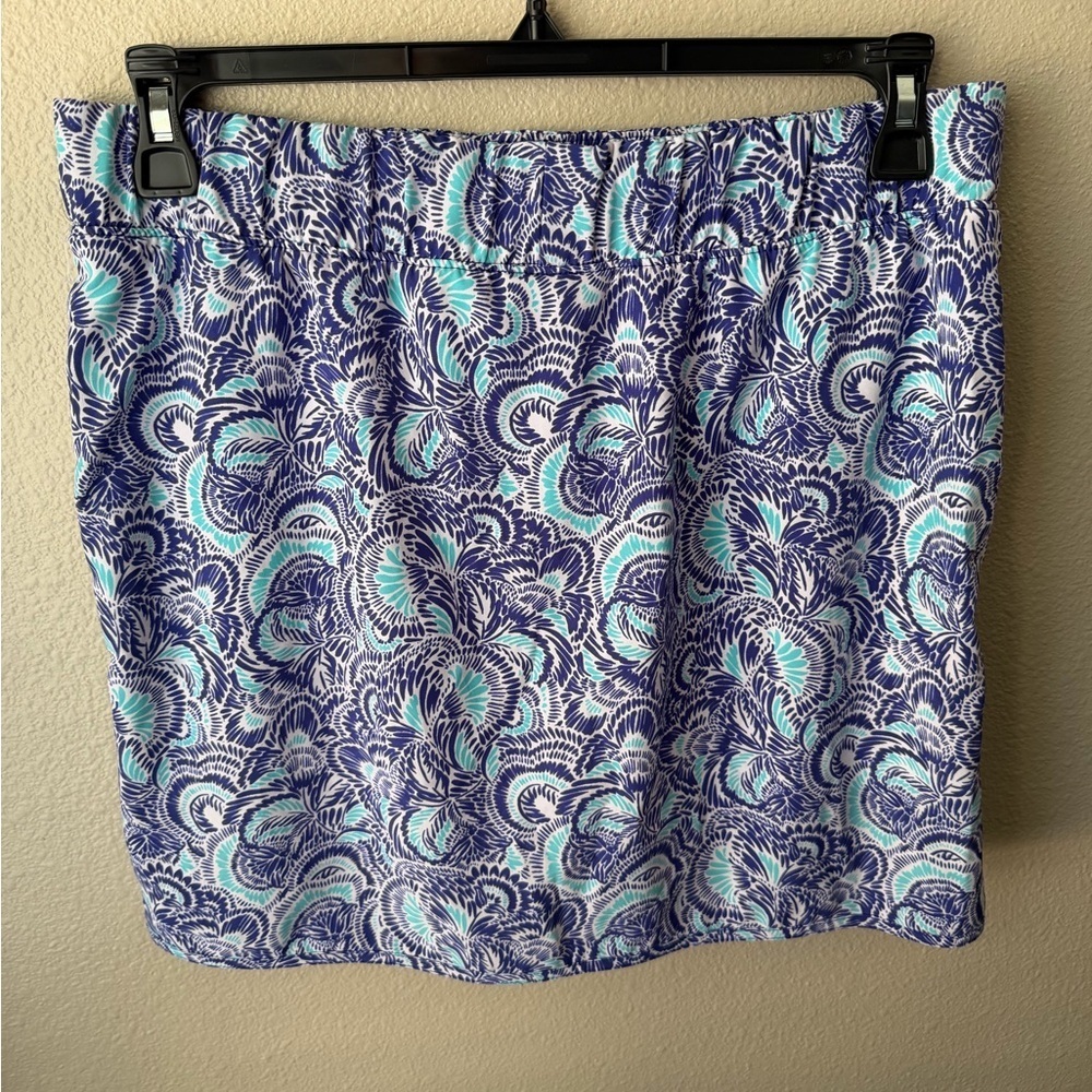 Izod Golf/Tennis/Pickleball Skort Blue/Teal Floral Womens Size Medium EUC - Picture 2 of 11